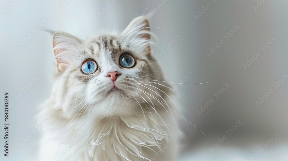 Charming Feline Portrait - American Curl Cat with Curious Eyes and Playful Whiskers, HD Photography for Cute Animal Wallpaper Charming Feline Portrait - American Curl Cat with Curious Eyes and Playful Whiskers, HD Photography for Cute Animal Wallpaper