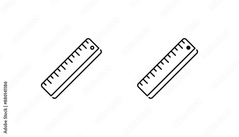 Ruler icon design with white background stock illustration Ruler icon design with white background stock illustration