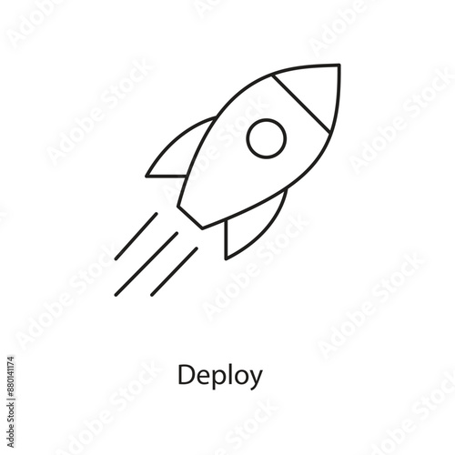 Deploy Icon. Vector Icon Design