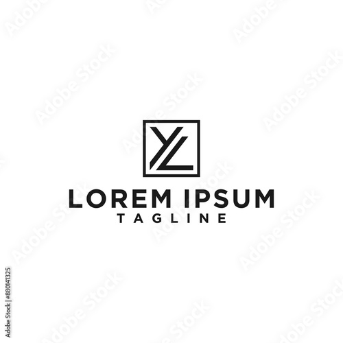 yl or ly square logo design inspiration