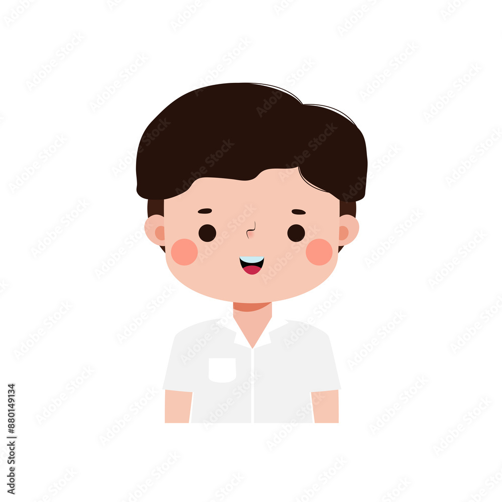 cute cartoon thai student character, back to school, Illustration flat style Png cute cartoon thai student character, back to school, Illustration flat style Png
