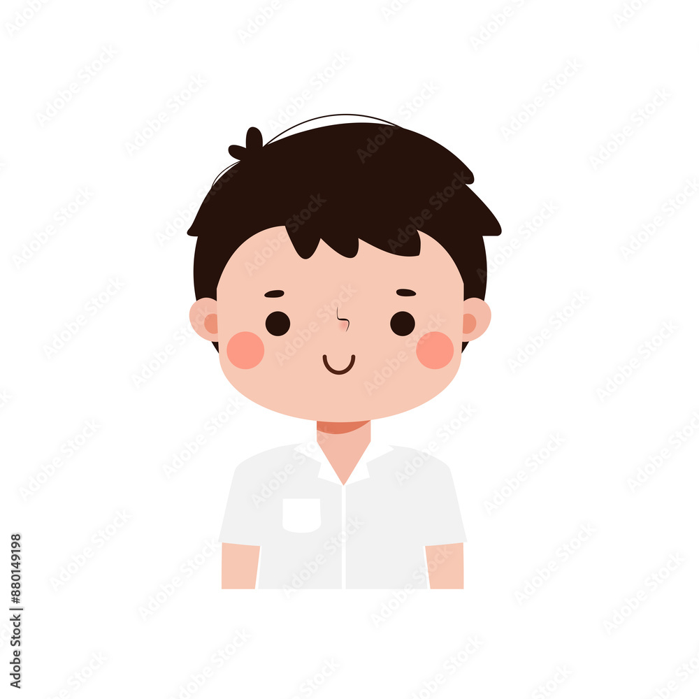 cute cartoon thai student character, back to school, Illustration flat style Png cute cartoon thai student character, back to school, Illustration flat style Png