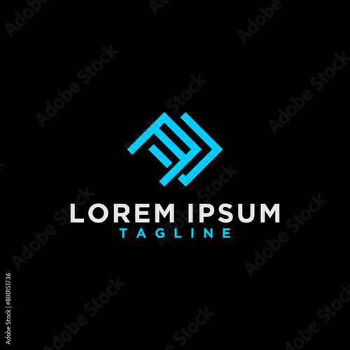 au or ua square logo design