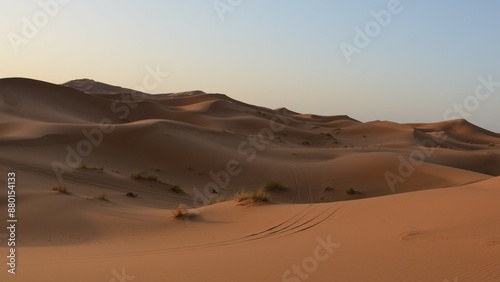 View of the desert at sunrise