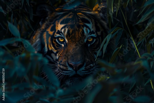 Tiger Lurking in the Shadows.