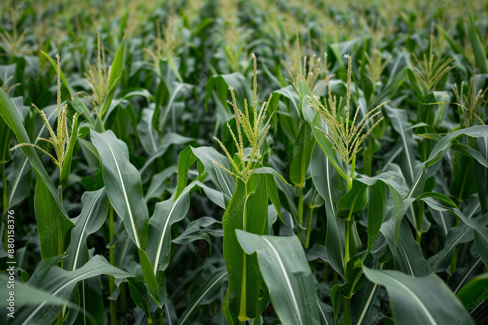 Large corn field. Large corn field.