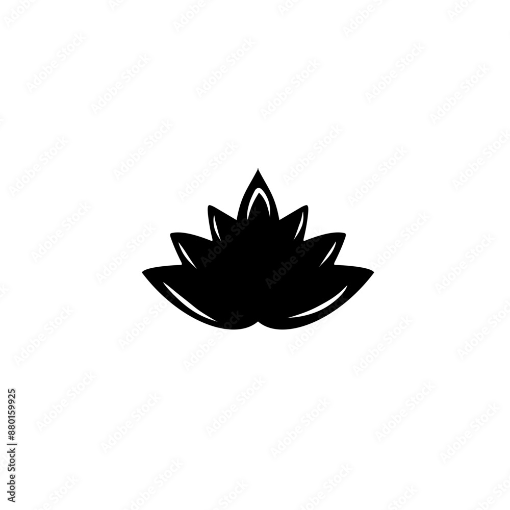 lotus silhouette icon lotus silhouette icon