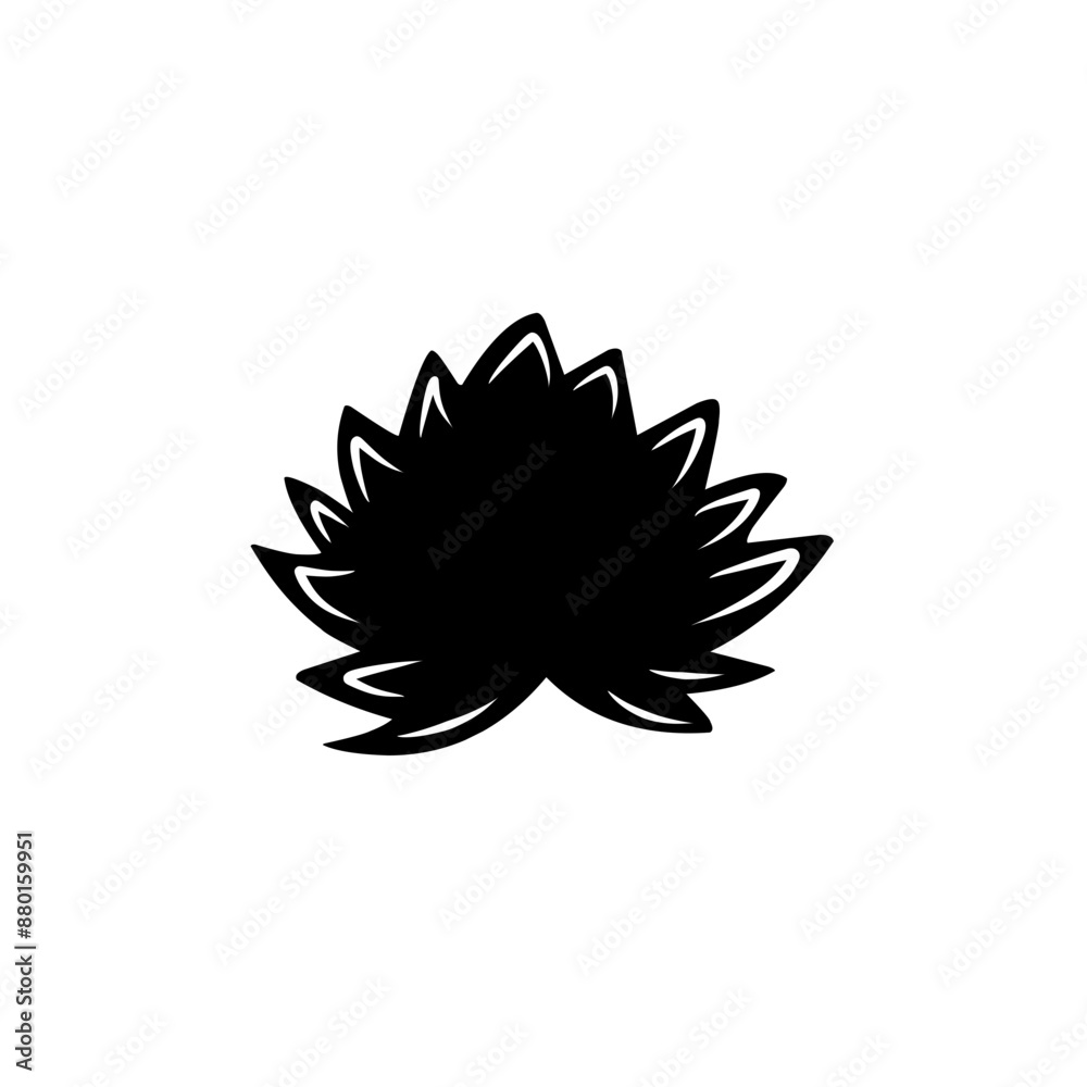 lotus silhouette icon lotus silhouette icon