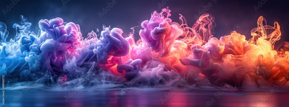 Fototapeta premium Abstract Swirling Colors in Water