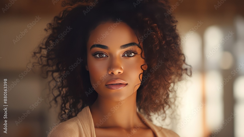 Radiant African American woman with clean healthy skin, Radiant African American woman with clean healthy skin,