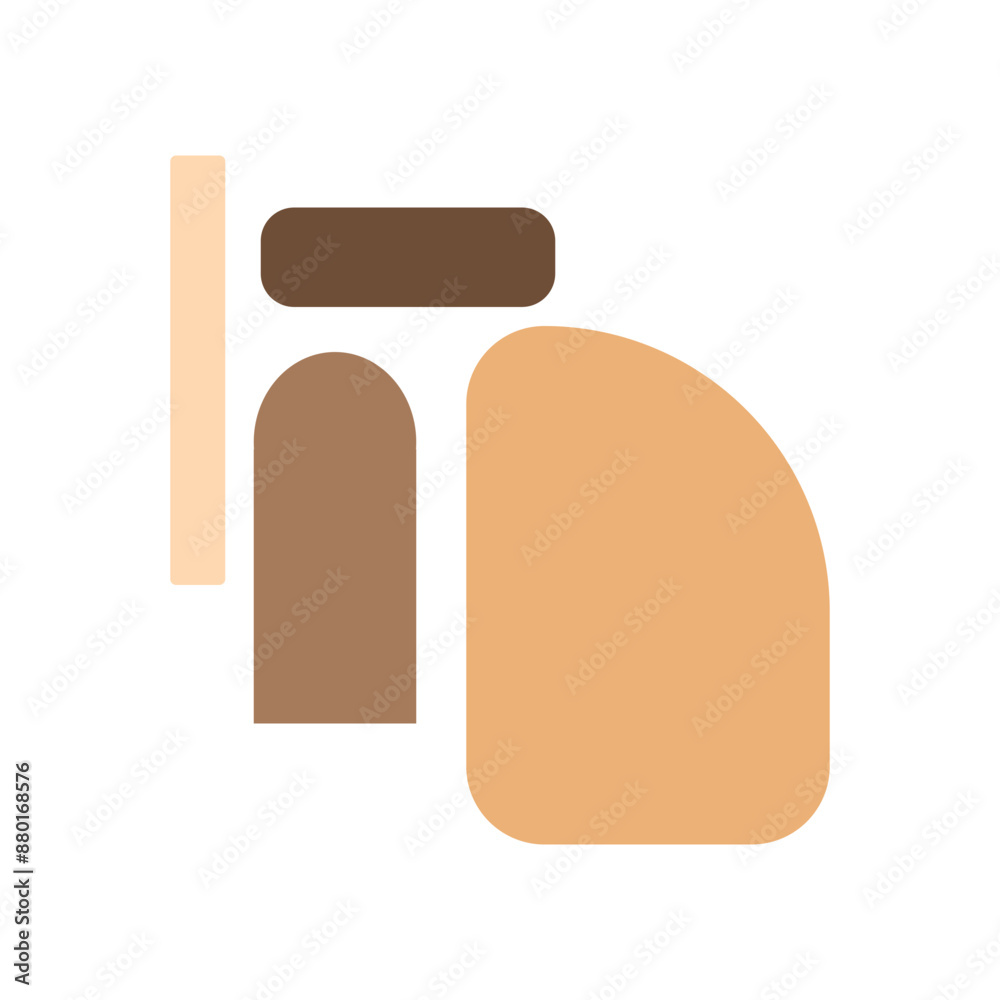 Brown Bohemian Geometric Shape Brown Bohemian Geometric Shape