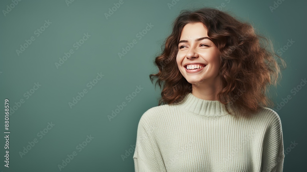 Obraz premium a happy woman, confident smile, 