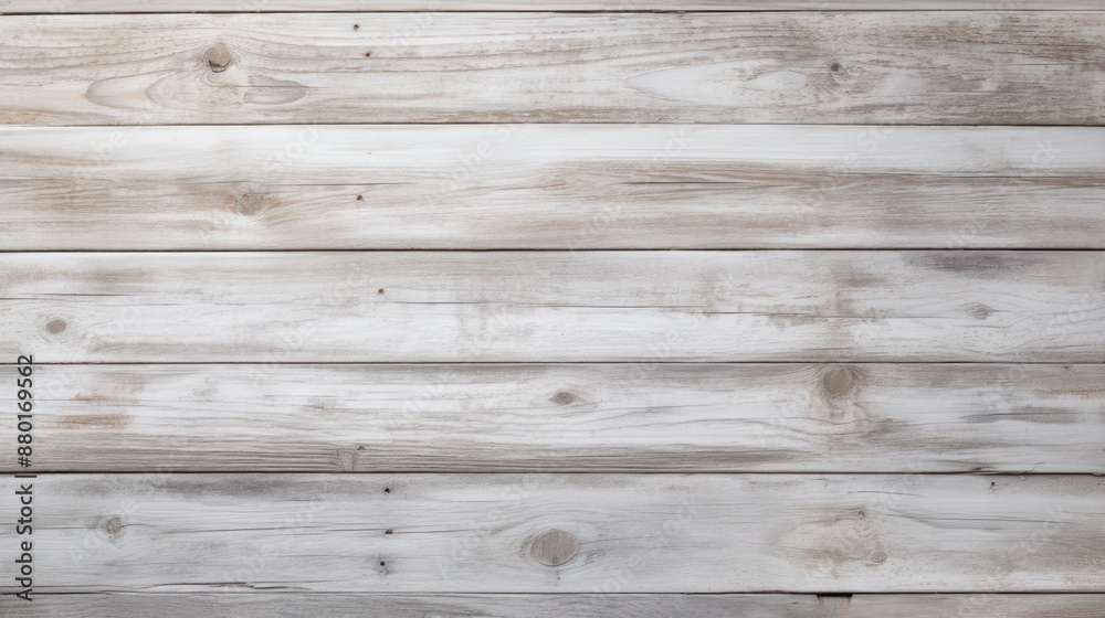 Naklejka premium White wooden boards with a rustic, textured