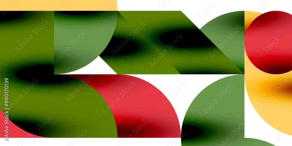 Shadow effect shiny circles and round triangles geometric modern art. Vector Illustration For Wallpaper, Banner, Background, Card, Book Illustration, landing page Shadow effect shiny circles and round triangles geometric modern art. Vector Illustration For Wallpaper, Banner, Background, Card, Book Illustration, landing page