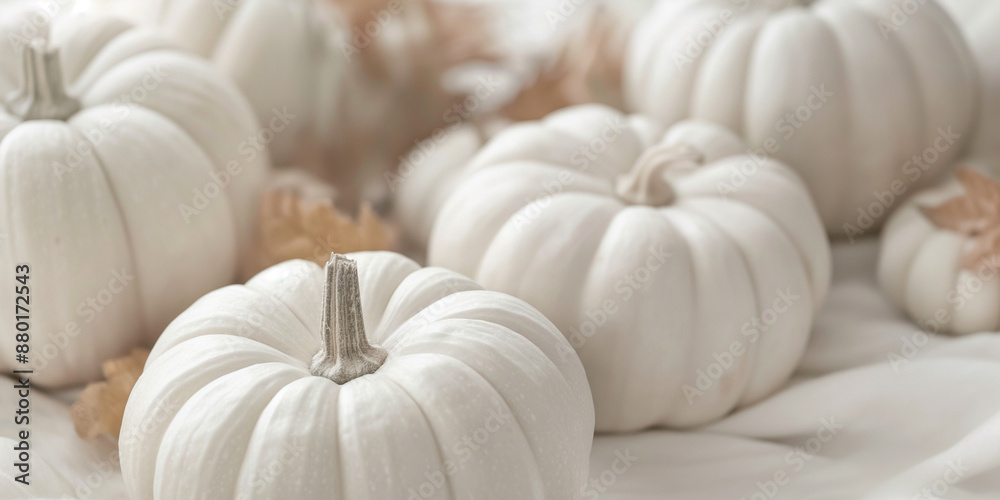 White pumpkins, close up, bohemian aesthetic, pastel colors, minimalistic White pumpkins, close up, bohemian aesthetic, pastel colors, minimalistic