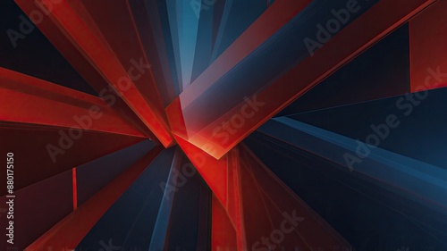 Wallpaper Mural red abstract background geometric lines pattern modern generate Torontodigital.ca