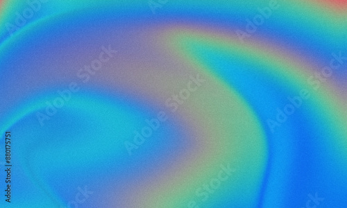 Trendy colorful holographic abstract gradient noisy texture background photo