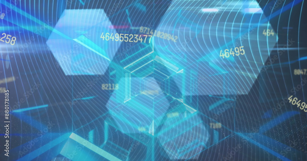 Image of scientific data processing and chemical formulas over caucasian female scientist Image of scientific data processing and chemical formulas over caucasian female scientist