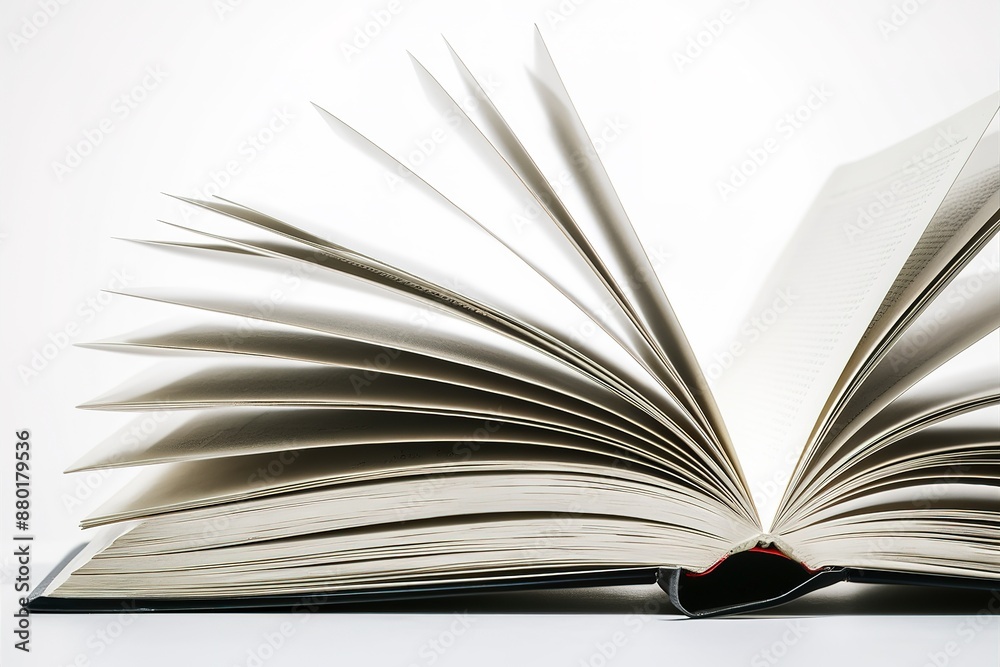 Fototapeta premium open book on white background