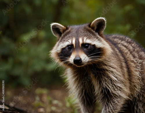 portrait of a raccoon, close up of a raccoon, close up of a fox