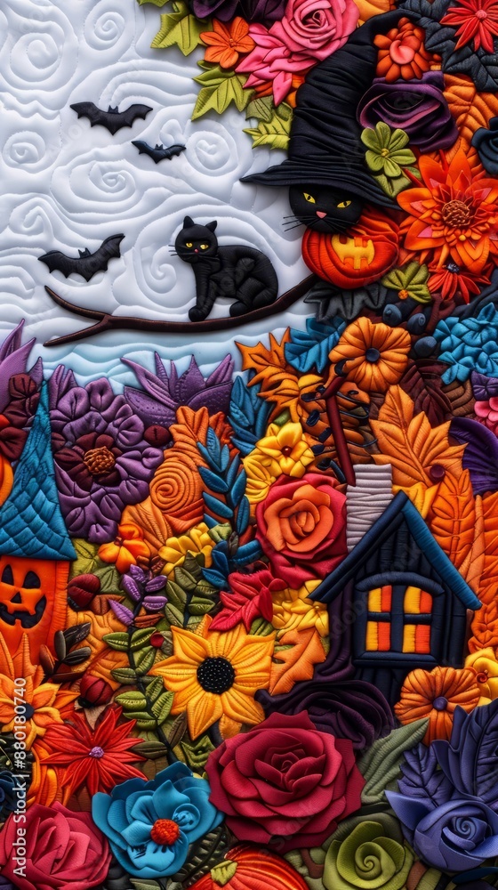 Obraz premium Halloween Floral Fantasy.