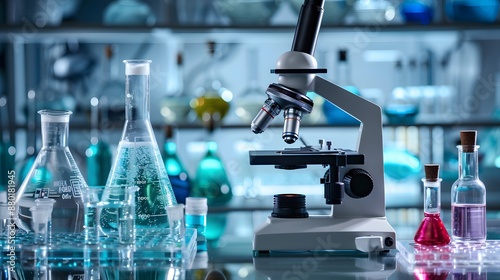 Science laboratory research and development concept. Laboratory background.