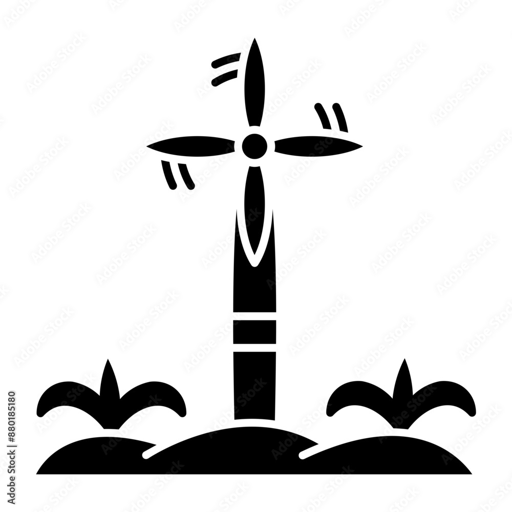 Fototapeta premium Wind Turbine icon