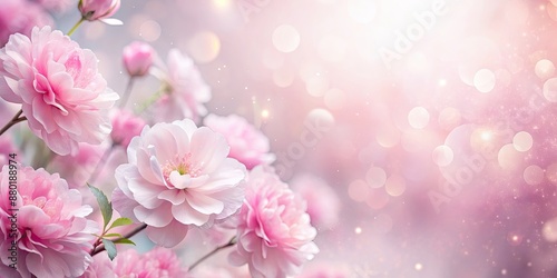 Soft pink flowers and petals with a dreamy, ethereal glow, perfect for spring and feminine themes, pink, flowers, petals, soft