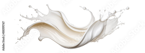 milk splash isolated on white