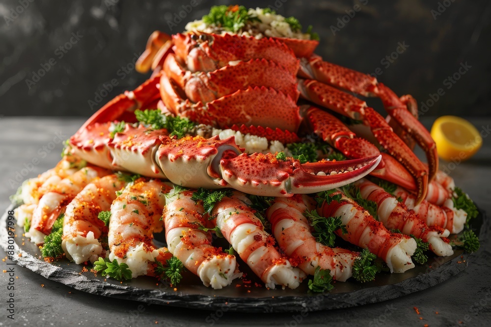 Seafood Platter with Crab and Shrimp Seafood Platter with Crab and Shrimp