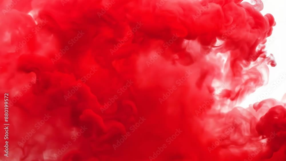 Abstract Red Smoke on White Background Abstract Red Smoke on White Background
