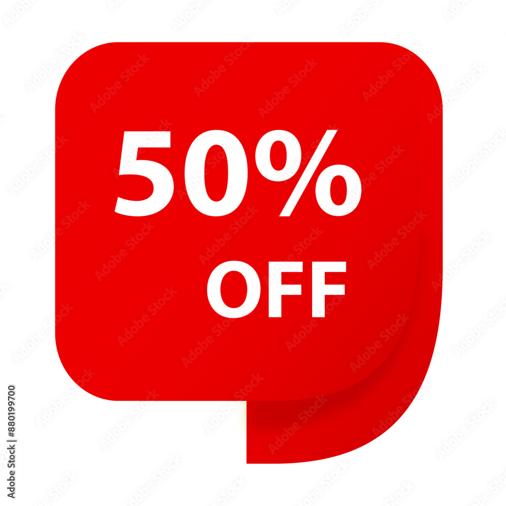 Sale 50% OFF discount sticker icon vector Red tag discount offer price label for graphic design, logo, web site, social media, mobile app, ui illustration Sale 50% OFF discount sticker icon vector Red tag discount offer price label for graphic design, logo, web site, social media, mobile app, ui illustration