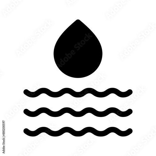 Water Drop Icon Vector Symbol Design Illustration