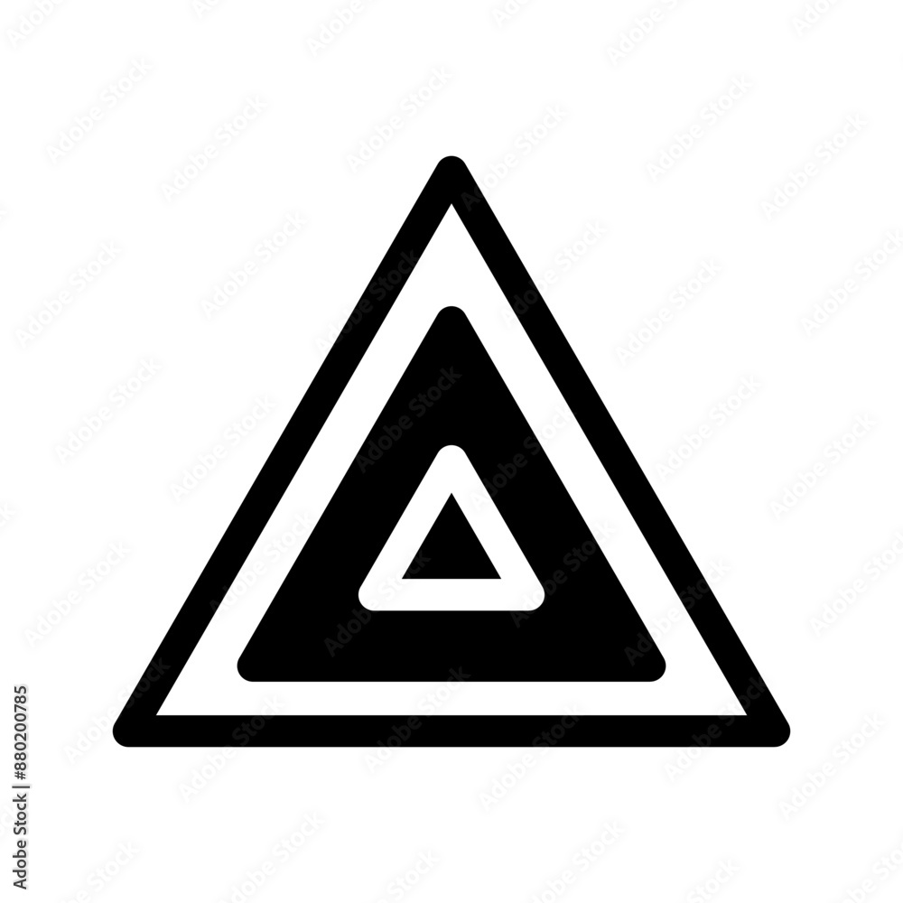 Triangle Icon Vector Symbol Design Illustration Triangle Icon Vector Symbol Design Illustration