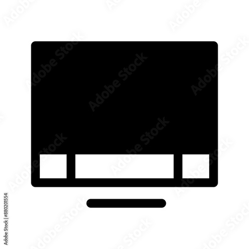 Monitor Icon Vector Symbol Design Illustration