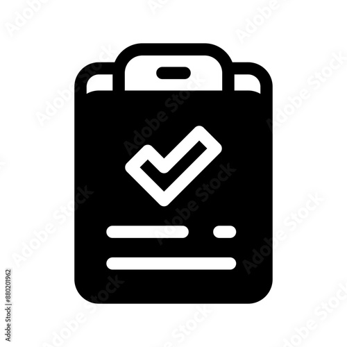 Clipboard Icon Vector Symbol Design Illustration