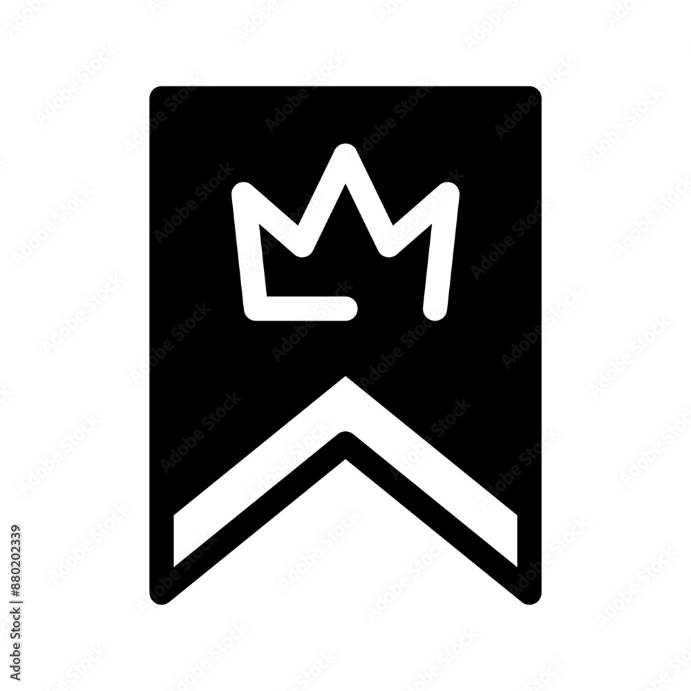 Flag Crown Icon Vector Symbol Design Illustration Flag Crown Icon Vector Symbol Design Illustration