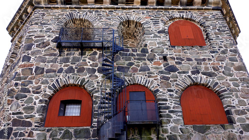 Skansen Kronan Castle wall details in Gothenburg, Sweden photo