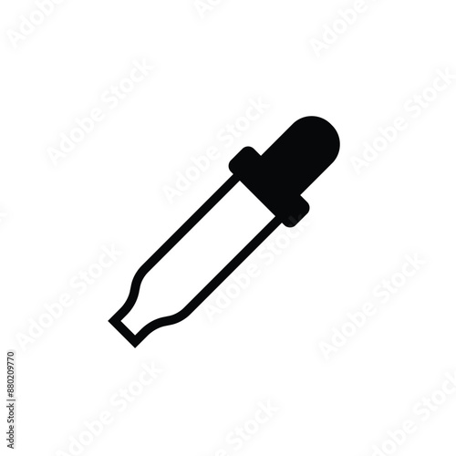 slanted eyedropper computer mouse cursor, click pipette eyedropper pointer black and white style