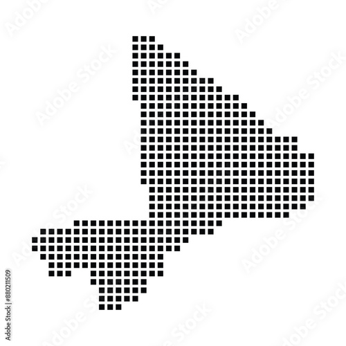 Mali country map icon