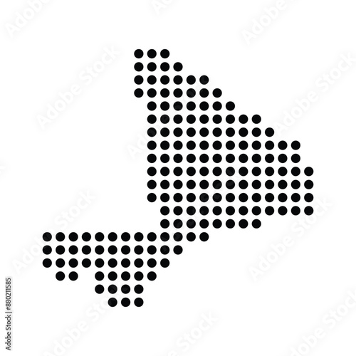 Mali country map icon