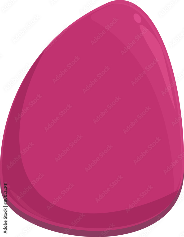 Big pink sleeping pill is laying on a white background Big pink sleeping pill is laying on a white background