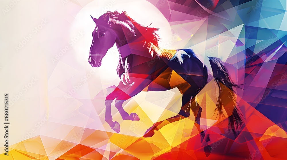Obraz premium horse, animal, vector, illustration, farm, silhouette, running, stallion, nature, isolated, black, mammal, white, cartoon, horses, run, equestrian, mane, wild, equine, gallop, brown, beautiful, animal