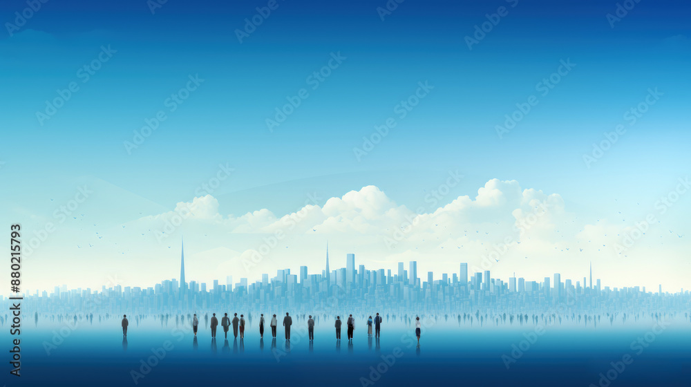 Obraz premium generated illustration of Celebrating World Population Day