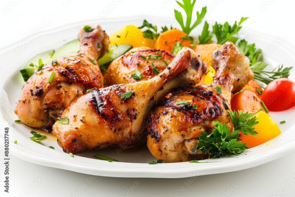 Delicious Plate of Grilled Chicken Delicious Plate of Grilled Chicken