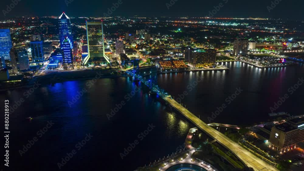 custom made wallpaper toronto digitalJacksonville aerial Hyperlapse at night