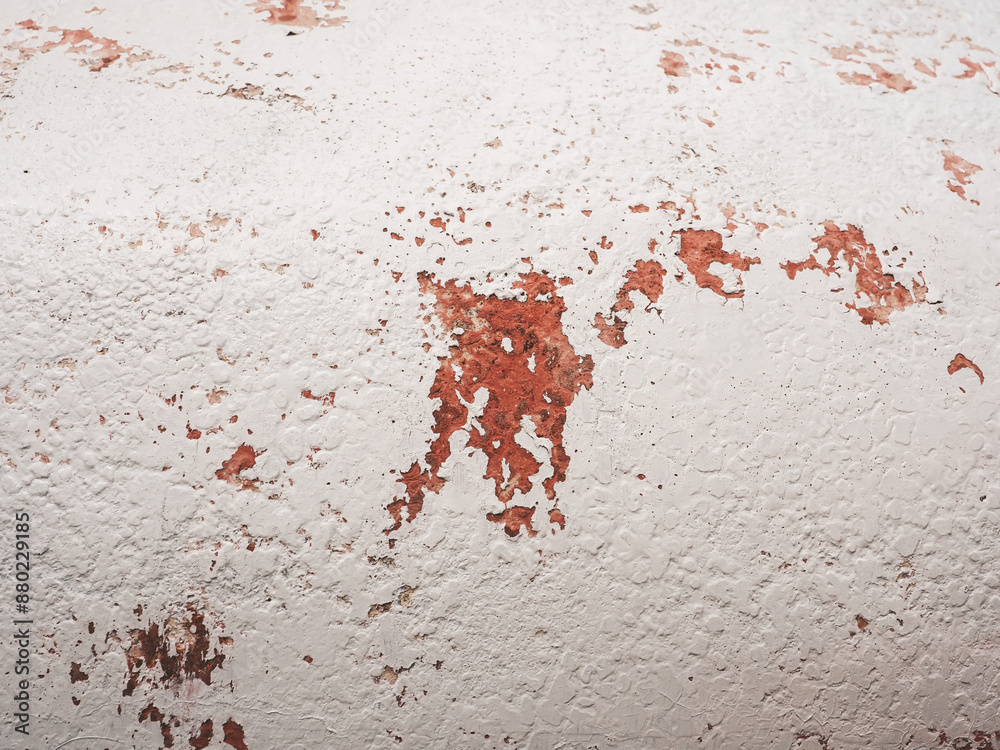 Fototapeta premium Old white painted cement wall texture for vintage background.