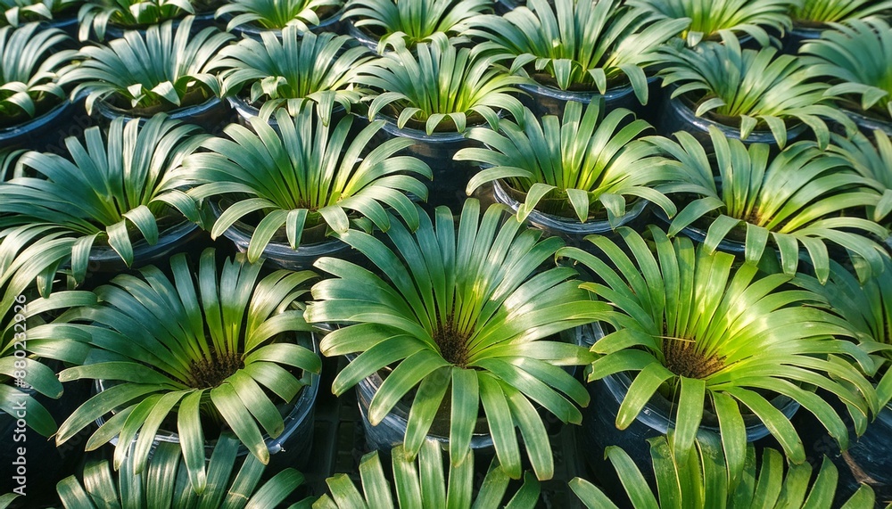 Cluster of potted plants Cluster of potted plants