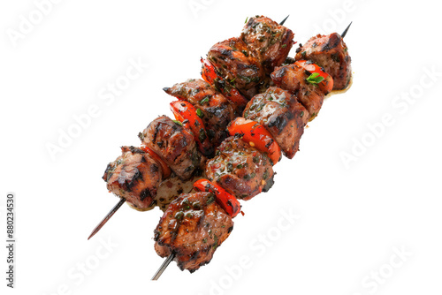 Shisk kebab isolated on transparent background photo