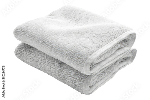 Soft towel isolated on transparent background